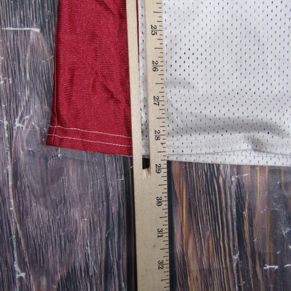 Arizona Cardinals Jersey‎ Mens Medium Red White NFL Football Reebok Fitzgerald - Picture 5 of 5